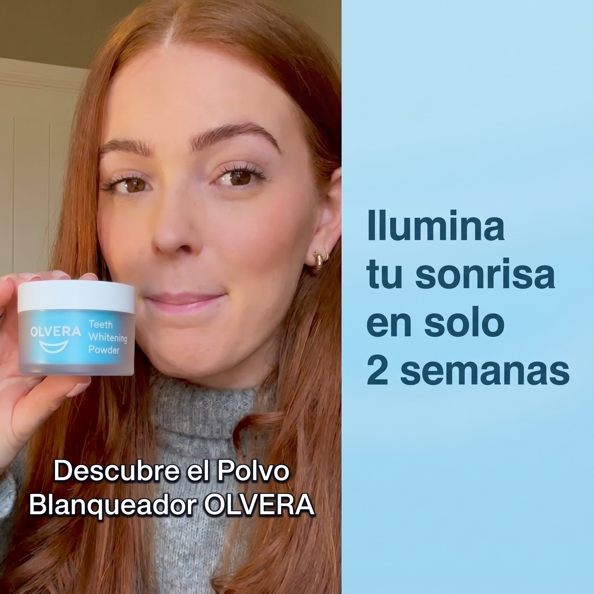 Polvo blanqueador dental aprobado por dentistas