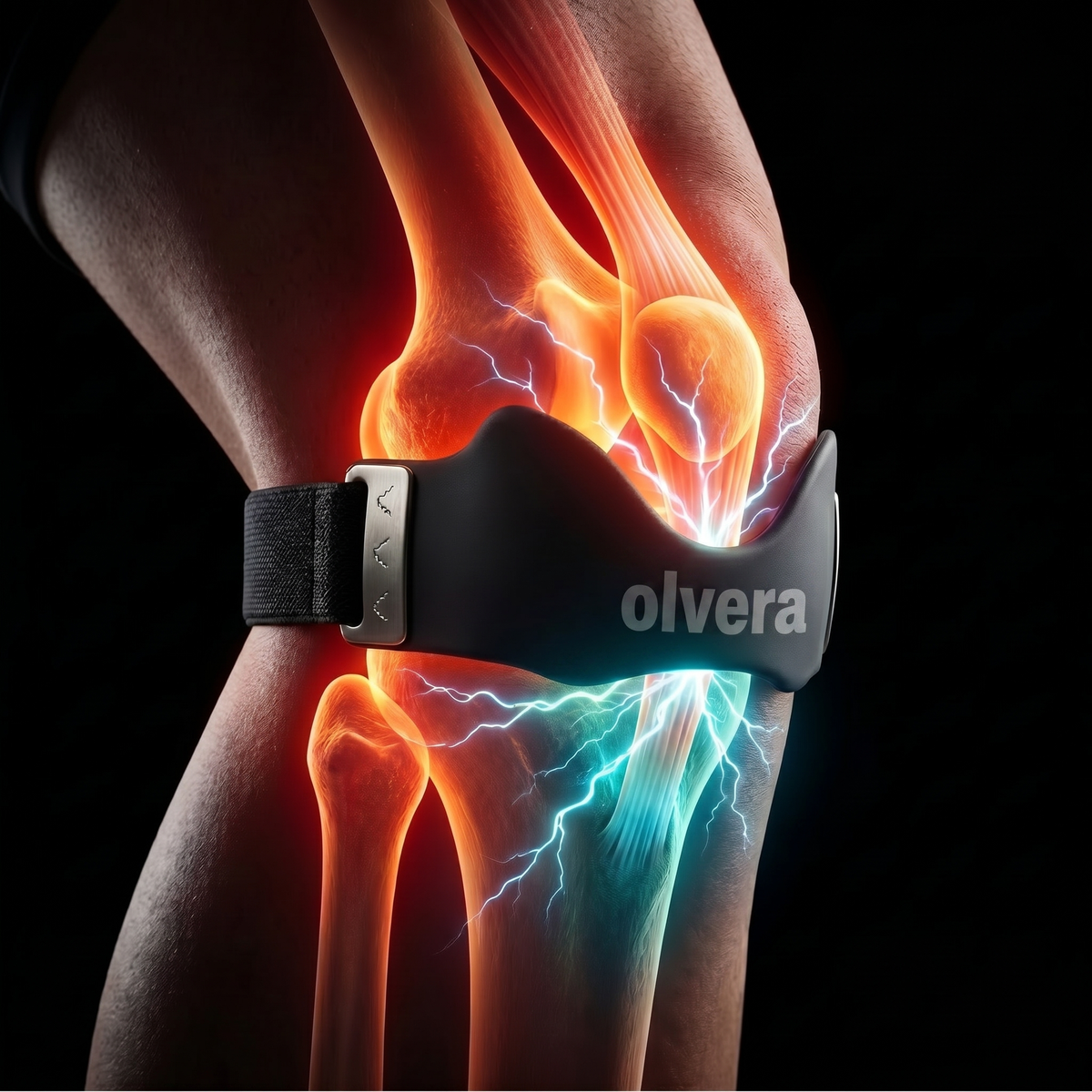 Rodilla con correa Olvera — visualización fuerza