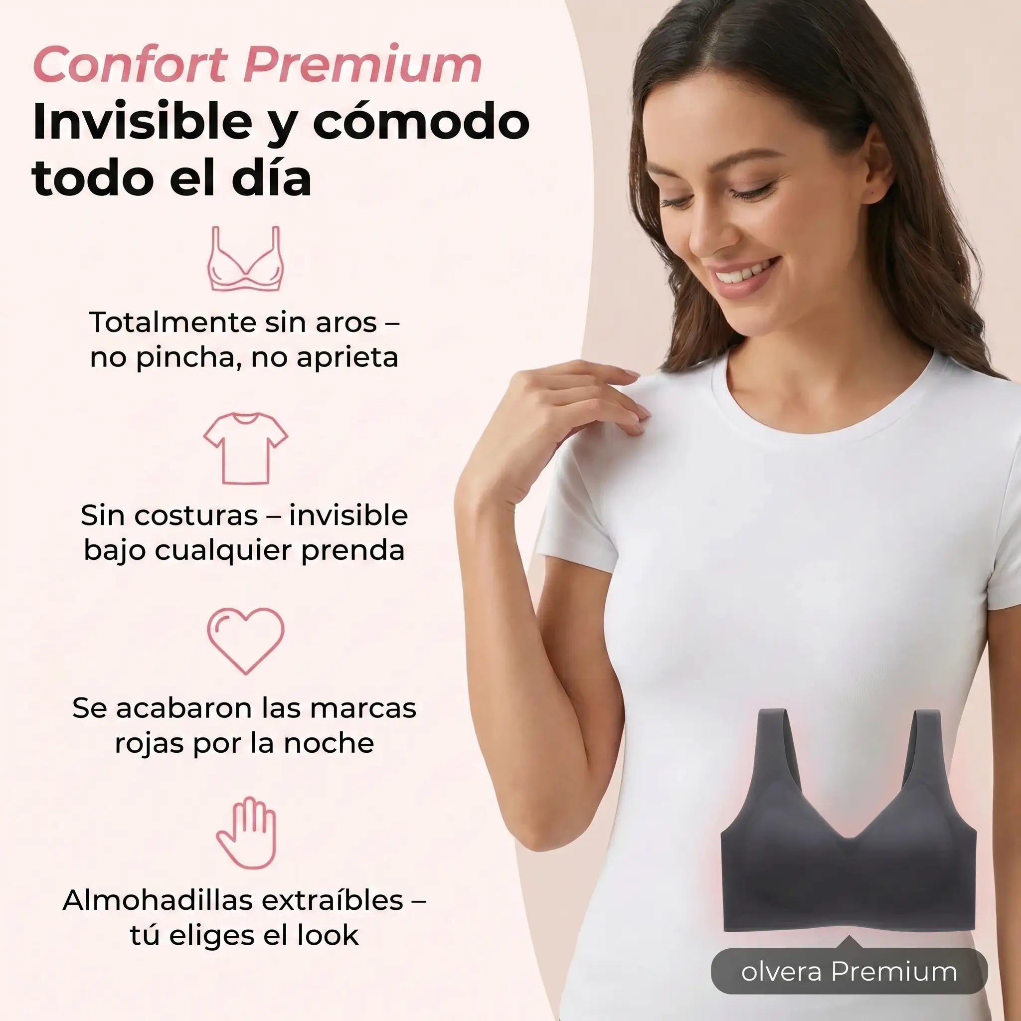 olvera – Sujetador Premium sin costuras