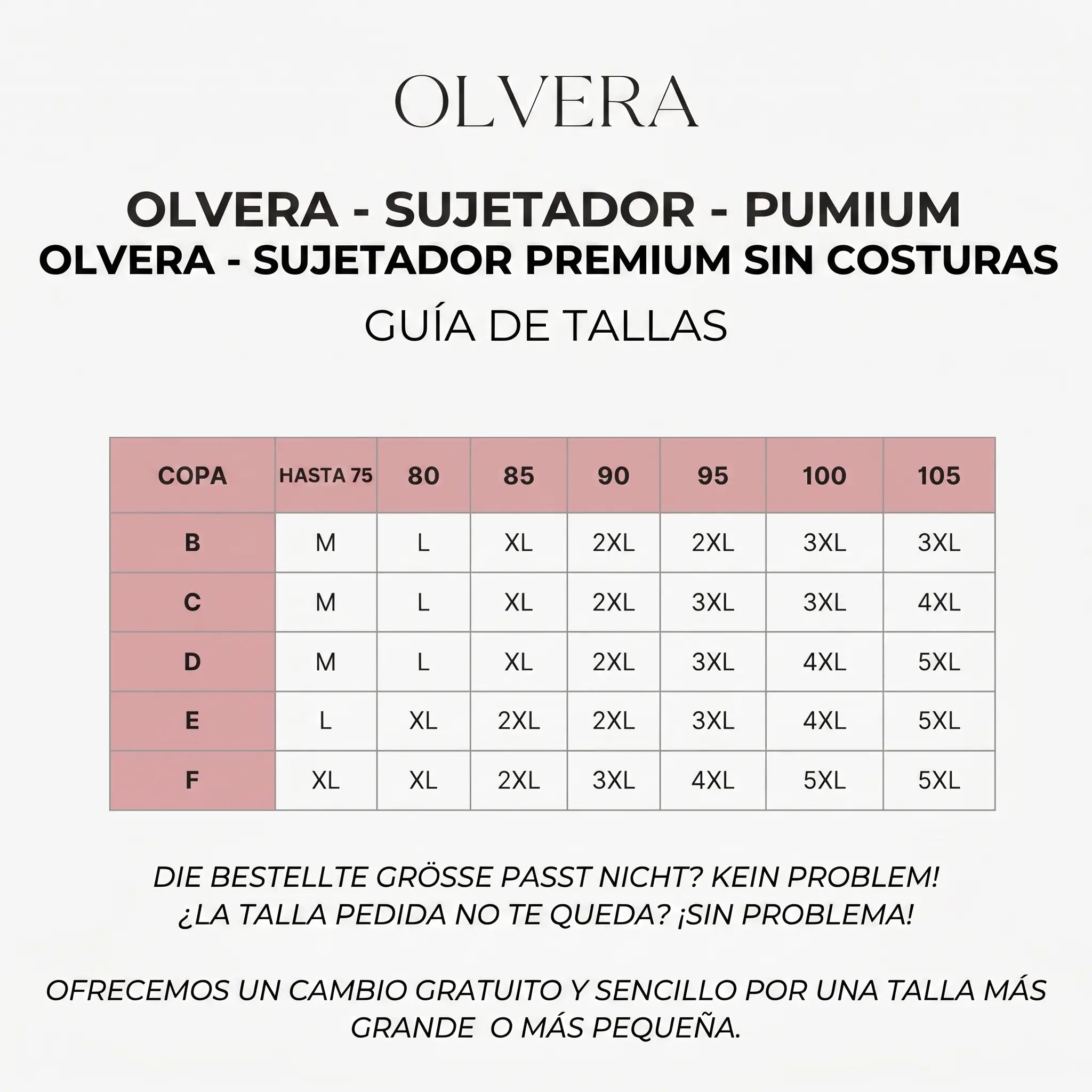 olvera – Sujetador Premium sin costuras