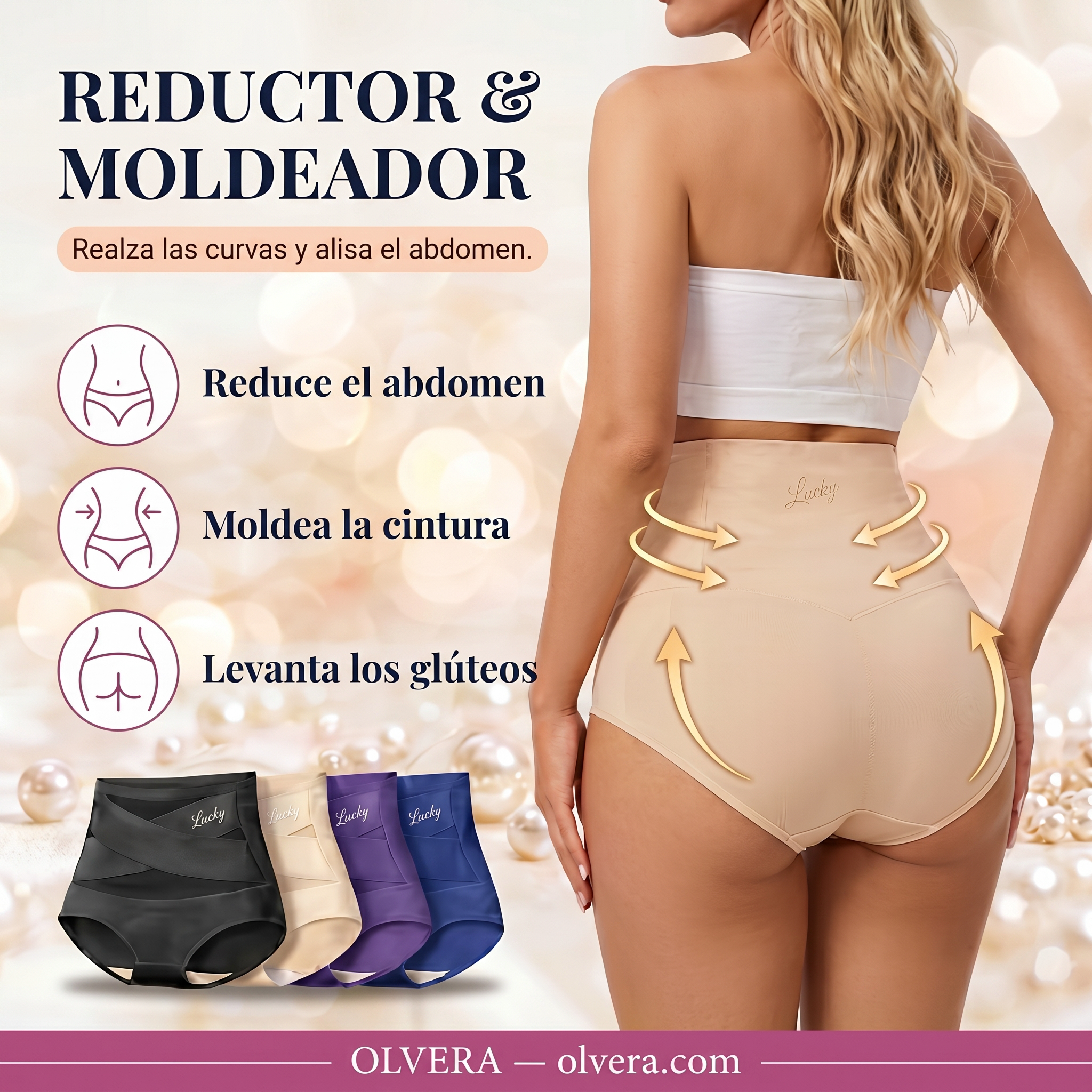 Culotte Moldeador de Talle Alto — Control del Abdomen Sin Costuras