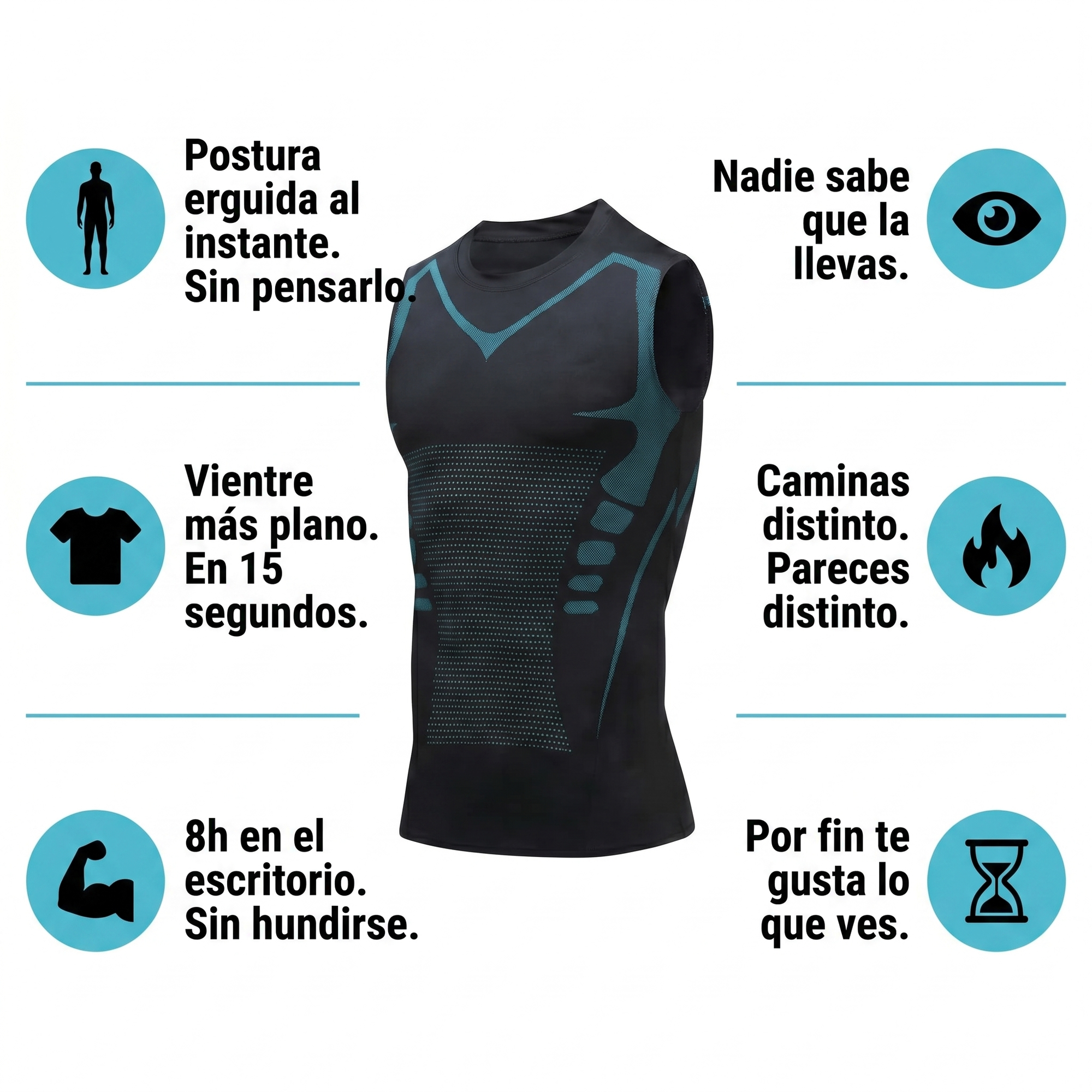 6 beneficios de la camiseta Olvera alrededor del producto