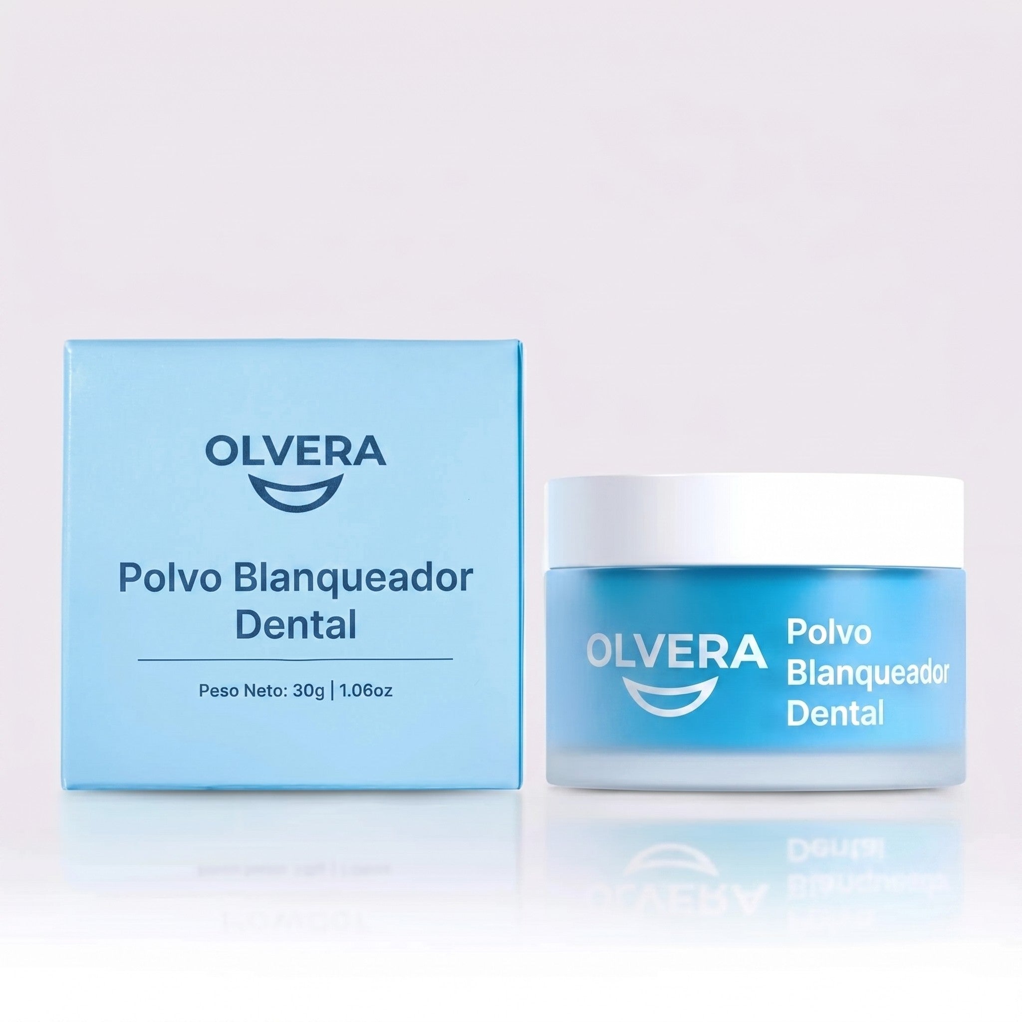 Polvo blanqueador dental aprobado por dentistas