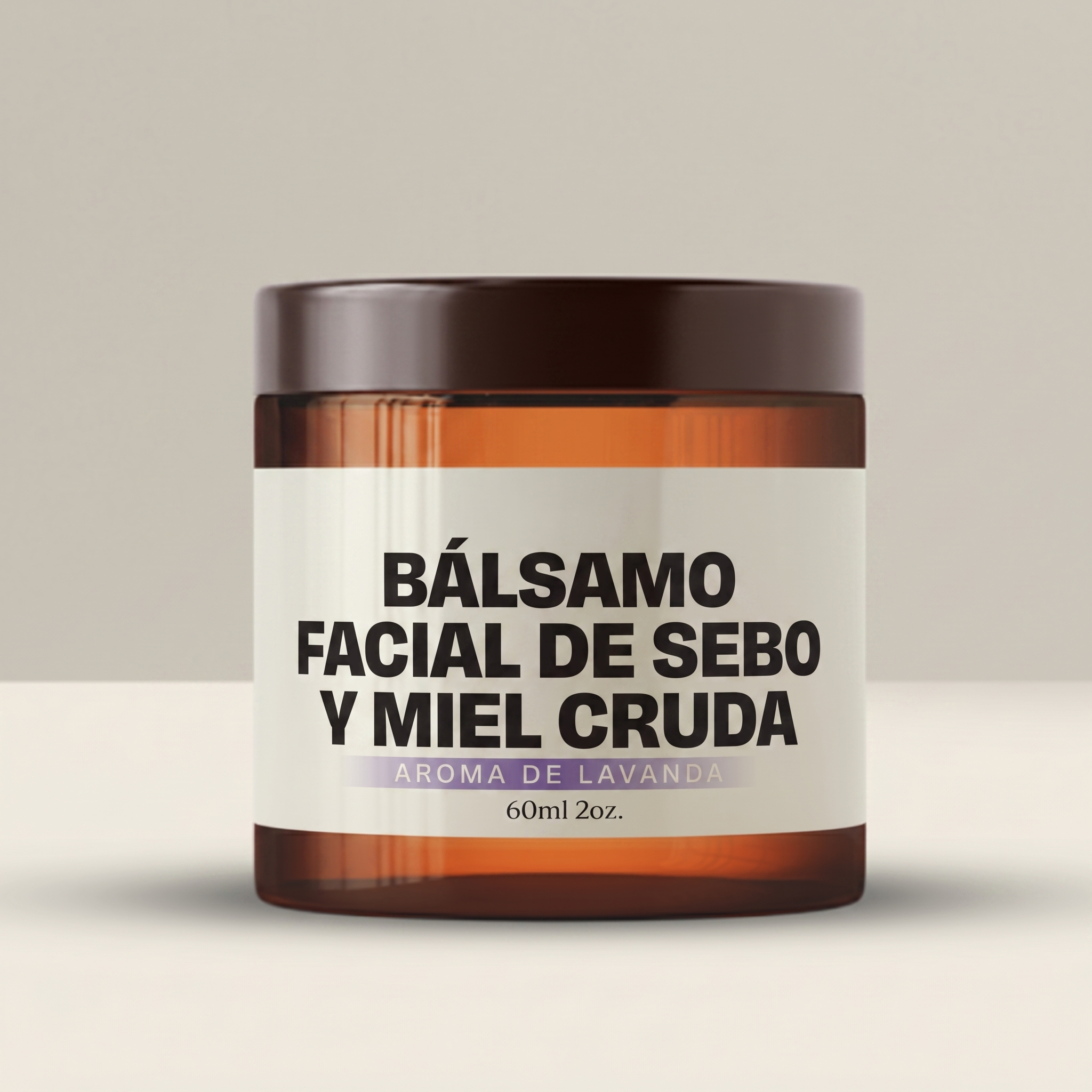 Bálsamo Facial de Sebo y Miel Cruda