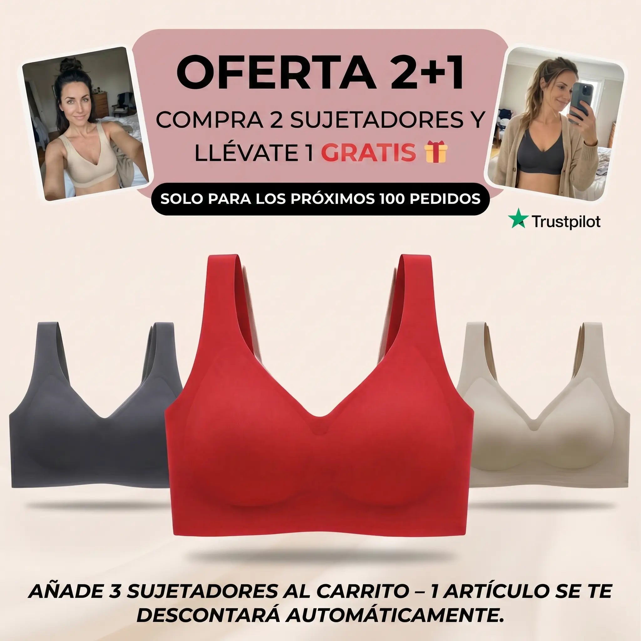 olvera – Sujetador Premium sin costuras