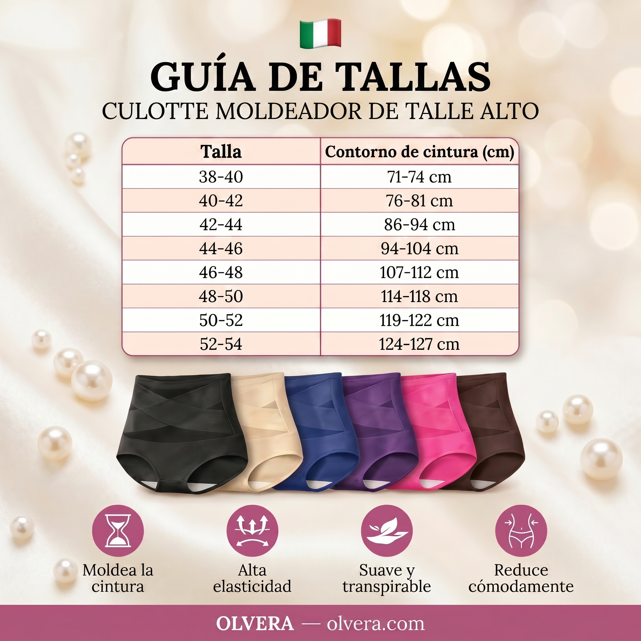 Culotte Moldeador de Talle Alto — Control del Abdomen Sin Costuras