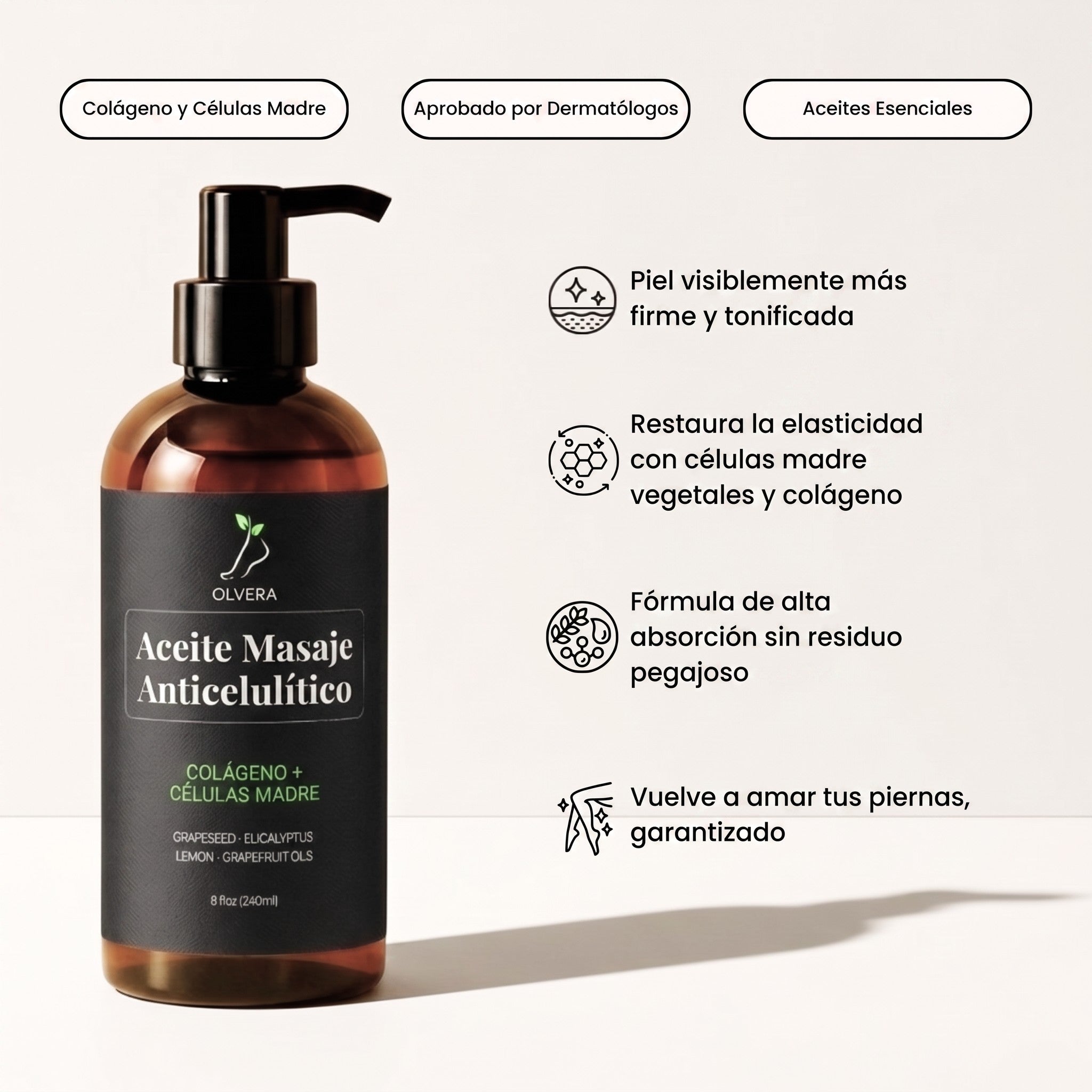 Aceite de masaje anticelulítico Body & Us Olvera